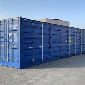 Container marittimo di 40 pés High Cube con porte laterais