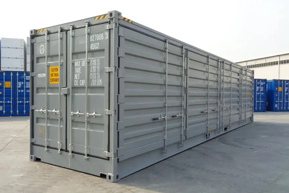 Container marittimo 40 Pés High Cube con porte Laterais