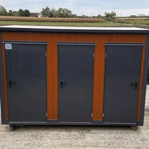 Container sanitario tipo pavilhão con cabine tripla